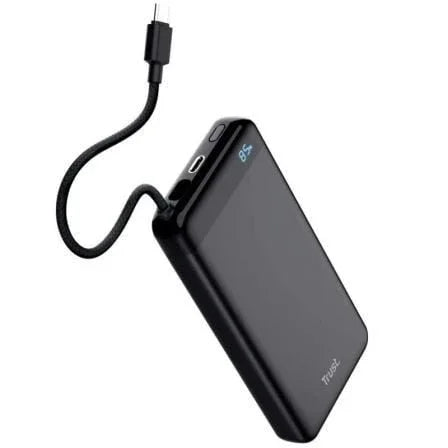 Batería Externa/Powerbank Trust Fiera 20000mAh/ 20W/ Incluye Cable USB Tipo-C - PixelPlaza