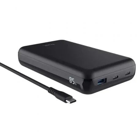 Batería Externa/Powerbank Trust Laro 20000mAh/ 100W/ Compatible con Portátiles - PixelPlaza