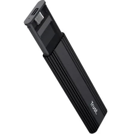 Caja Externa para Disco SSD M.2 Trust 25806/ USB 3.2 Gen2/ Sin tornillos - PixelPlaza
