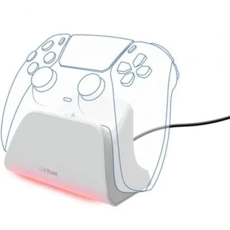 Estación de Recarga Rápida Trust Gaming GXT 255 para PS5/ Blanco - PixelPlaza