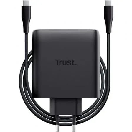 Cargador de Pared GaN Trust Maxo 100W/ 2xUSB Tipo-C/Incluye Cable USB Tipo-C/ 100W - PixelPlaza