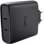 Cargador de Pared GaN Trust Maxo 100W/ 2xUSB Tipo-C/Incluye Cable USB Tipo-C/ 100W - PixelPlaza