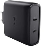 Cargador de Pared GaN Trust Maxo 100W/ 2xUSB Tipo-C/Incluye Cable USB Tipo-C/ 100W - PixelPlaza