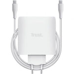 Cargador de Pared GaN Trust Maxo 100W/ 2xUSB Tipo-C/ Incluye Cable USB Tipo-C/ 100W