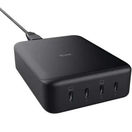 Cargador de Portátiles GaN Trust Maxo/ 4xUSB Tipo-C/ 240W - PixelPlaza