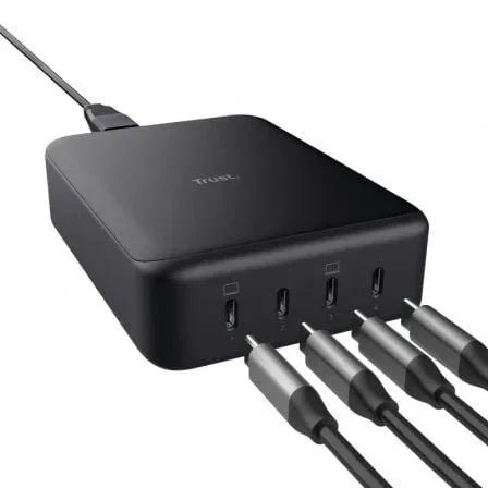 Cargador de Portátiles GaN Trust Maxo/ 4xUSB Tipo-C/ 240W - PixelPlaza