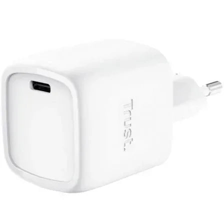 Cargador de Pared GaN Trust Maxo 30W/ 1xUSB Tipo-C/ 30W - PixelPlaza