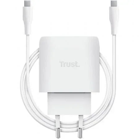 Cargador de Pared GaN Trust Maxo 45W/ 1xUSB Tipo-C/ Incluye Cable USB Tipo-C/ 45W - PixelPlaza