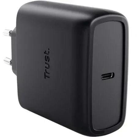 Cargador de Pared GaN Trust Maxo 65W/ 1xUSB Tipo-C/ Incluye Cable USB Tipo-C/ 65W - PixelPlaza