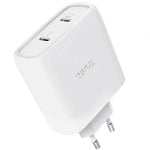 Cargador de Pared GaN Trust Maxo 65W 25526/ 2xUSB Tipo-C/ Incluye Cable USB Tipo-C/ 65W