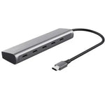 Hub USB Tipo-C Trust Halyx/ 4xUSB Tipo-C/ 1xUSB Tipo-C PD - PixelPlaza