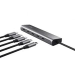 Hub USB Tipo-C Trust Halyx/ 4xUSB Tipo-C/ 1xUSB Tipo-C PD - PixelPlaza