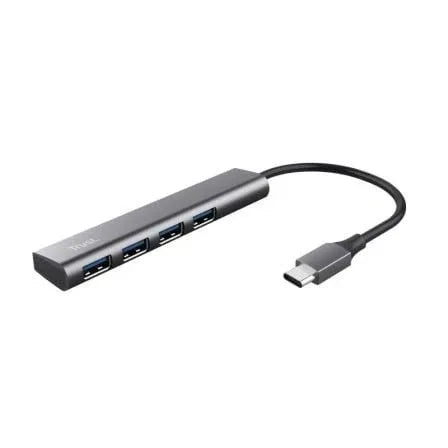 Hub USB Tipo-C Trust Halyx/ 4xUSB - PixelPlaza
