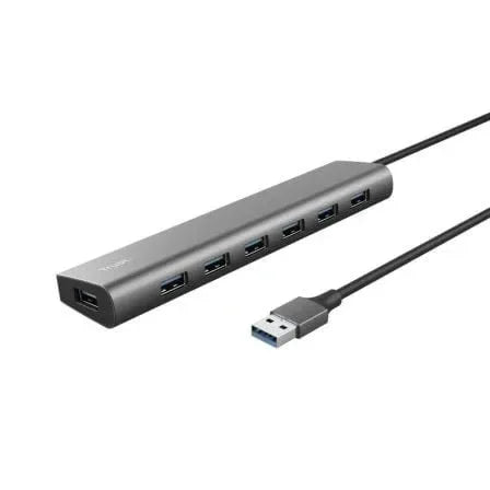 Hub USB 3.2 Gen1 Trust Halyx/ 7xUSB/ 1xUSB-C - PixelPlaza