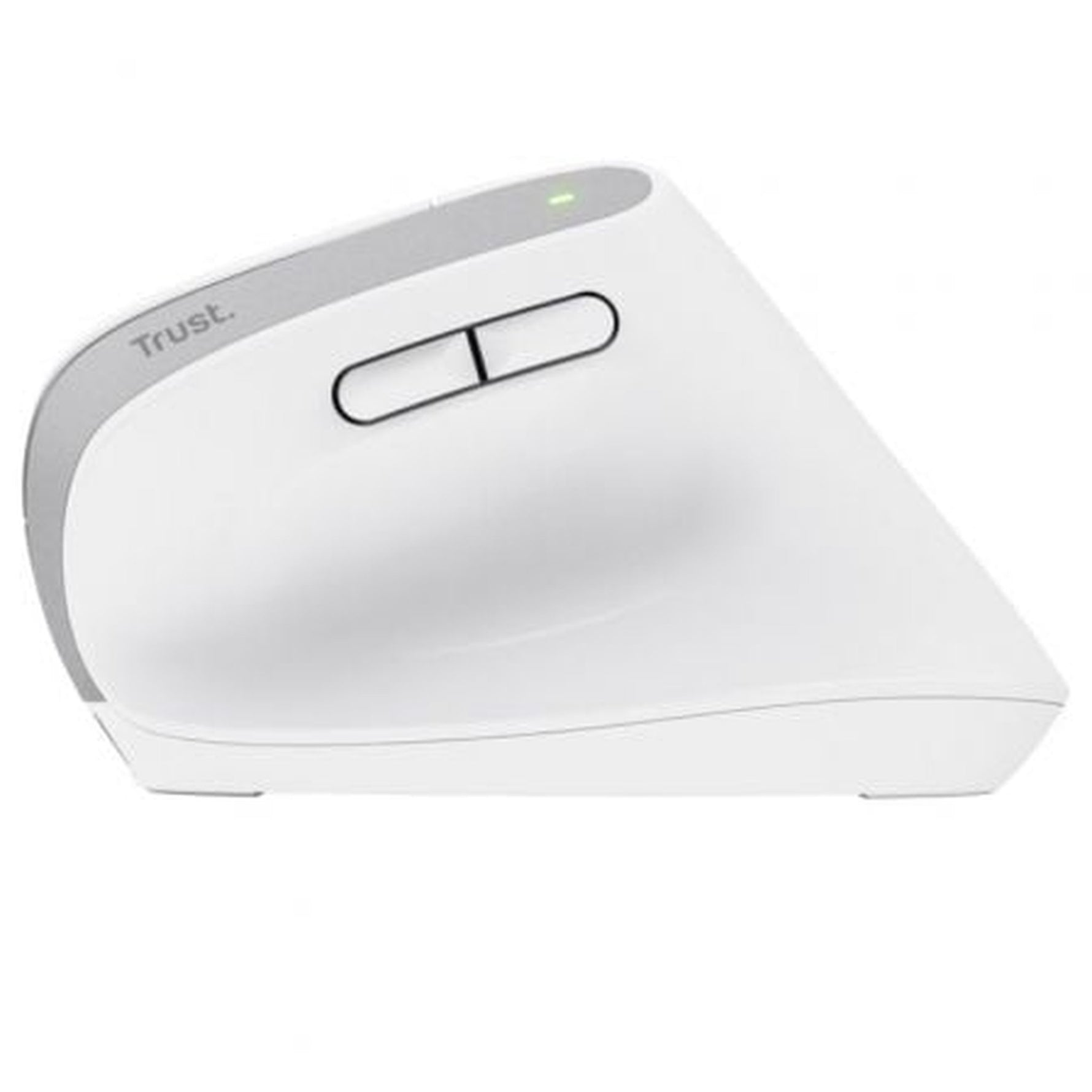 Ratón Vertical Inalámbrico por Bluetooth Trust Bayo+/ Batería Recargable/ Hasta 2400 DPI/ Blanco