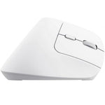 Ratón Vertical Inalámbrico por Bluetooth Trust Bayo+/ Batería Recargable/ Hasta 2400 DPI/ Blanco