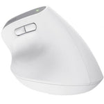 Ratón Vertical Inalámbrico por Bluetooth Trust Bayo+/ Batería Recargable/ Hasta 2400 DPI/ Blanco