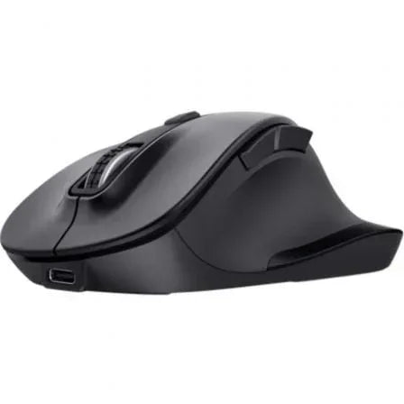 Ratón Ergonómico Inalámbrico Trust Fyda Multidispositivo/ Batería recargable/ Hasta 2400 DPI - PixelPlaza