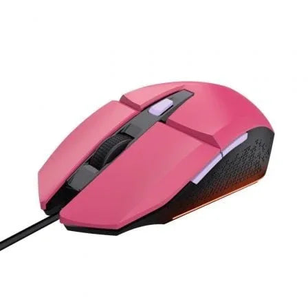 Ratón Gaming Trust Gaming GXT 109 Felox/ Hasta 6400 DPI/ Rosa - PixelPlaza