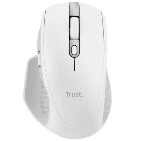 Ratón Inalámbrico por Bluetooth Trust Ozaa+/ Batería recargable/ Hasta 3200 DPI/ Blanco - PixelPlaza