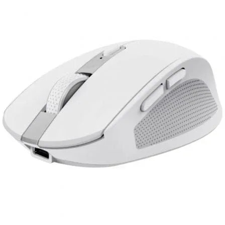 Ratón Inalámbrico por Bluetooth Trust Ozaa Compact Wireless/ Batería recargable/ Hasta 3200 DPI/ Blanco - PixelPlaza