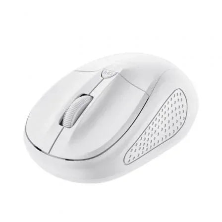 Ratón Mini Inalámbrico Trust Primo/ Hasta 1600 DPI/ Blanco mate - PixelPlaza