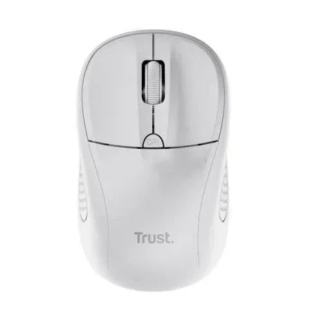 Ratón Mini Inalámbrico Trust Primo/ Hasta 1600 DPI/ Blanco mate - PixelPlaza