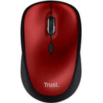 Ratón Mini Inalámbrico Trust Yvi+ Silent/ Hasta 1600 DPI/ Rojo - PixelPlaza