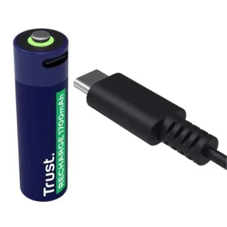 Pack de 4 Pilas AA Trust 25631/ Recargables - PixelPlaza