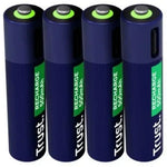Pack de 4 Pilas AAA Trust 25671/ Recargables - PixelPlaza