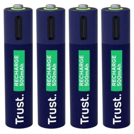 Pack de 4 Pilas AAA Trust 25671/ Recargables - PixelPlaza