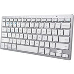Teclado Compacto Inalámbrico por Bluetooth Trust 24654/ Plata - PixelPlaza