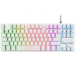 Teclado Gaming Trust Gaming GXT 833W Thado TKL/ Blanco