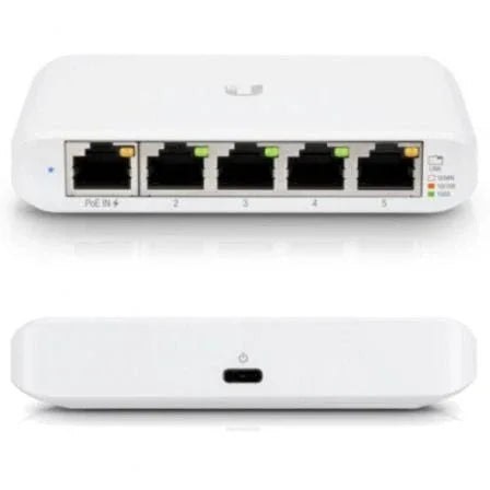 Switch Gestionado Ubiquiti USW-Flex Mini 5 Puertos/ RJ45 10/100/1000 POE - PixelPlaza