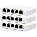 Switch Gestionado Ubiquiti USW-Flex Mini 5 Puertos/ RJ45 10/100/1000 PoE/ Pack 3 uds - PixelPlaza