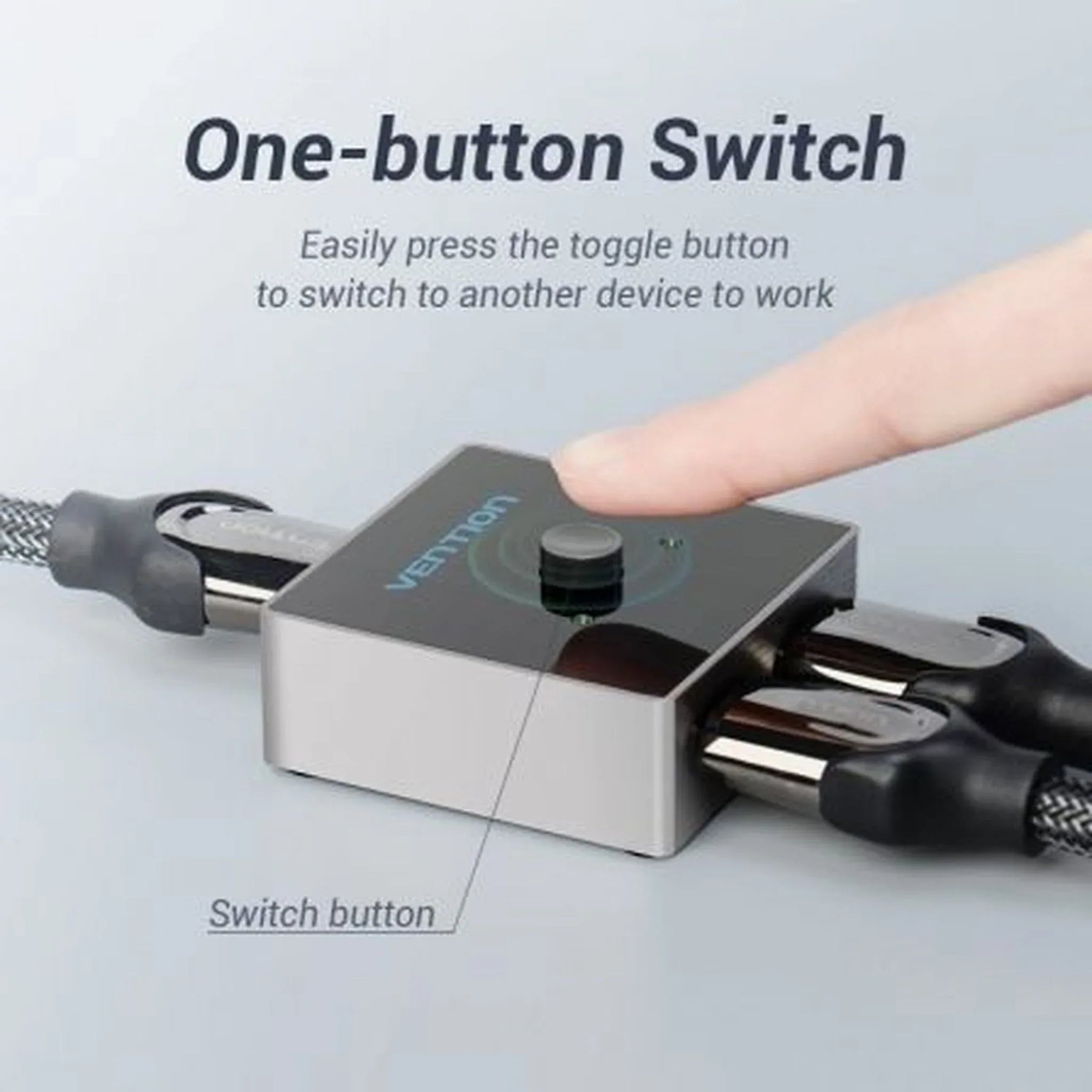 Switch Conmutador 4K HDMI 2.0 Bidireccional Vention AFLH0 HDMI Hembra - 2x HDMI Hembra - PixelPlaza