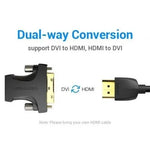 Adaptador HDMI Vention AILB0/ HDMI Hembra - DVI (24+1) Macho - PixelPlaza