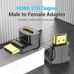 Adaptador HDMI 4K 270º Vention AINB0/ HDMI Macho - HDMI Hembra - PixelPlaza