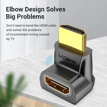 Adaptador HDMI 4K 270º Vention AINB0/ HDMI Macho - HDMI Hembra - PixelPlaza