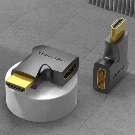 Adaptador HDMI 4K 90║ Vention AIPB0/ HDMI Macho - HDMI Hembra - PixelPlaza