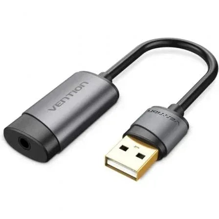 Tarjeta de Sonido Vention CDJHB/ USB Macho - Jack 3.5 Hembra - PixelPlaza