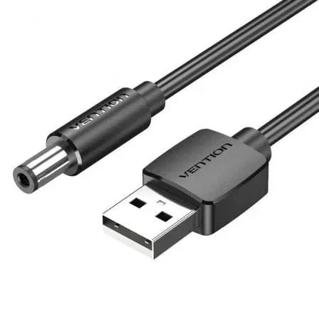 Cable Alimentación Vention CEXBG/ USB Macho - DC 3.5mm Macho/ 1.5m/ Negro - PixelPlaza