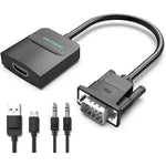 Cable Conversor Vention ACNBD/ VGA Macho - HDMI Hembra/ 50cm/ Negro - PixelPlaza