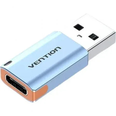 Adaptador USB 3.1 Vention CUAH0/ USB Tipo-C Hembra - USB Macho/ Azul - PixelPlaza