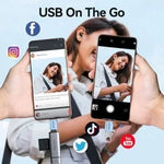 Adaptador OTG USB 3.1 Vention CUBH0/ USB Tipo-C Macho - USB Hembra/ Azul - PixelPlaza