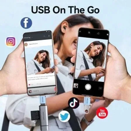 Adaptador OTG USB 3.1 Vention CUBH0/ USB Tipo-C Macho - USB Hembra/ Azul - PixelPlaza