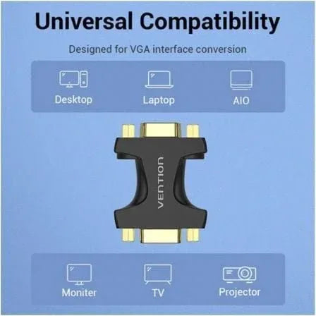 Adaptador Vention DDGB0/ VGA Hembra - VGA Hembra - PixelPlaza