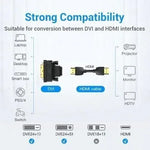 Adaptador Vention ECDB0/ DVI Macho - HDMI Hembra - PixelPlaza
