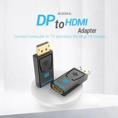 Adaptador HDMI 4K Vention HBPB0/ DisplayPort Macho - HDMI Hembra - PixelPlaza
