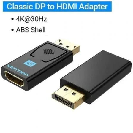 Adaptador HDMI 4K Vention HBPB0/ DisplayPort Macho - HDMI Hembra - PixelPlaza